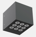 Kinkiet ICE CUBE 2.0 WALL 1 ED 1200lm/830 IP65 19x52st. szary