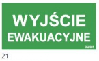 150x300 Piktogram 21 Wyjście Ewakuacyjne Logo Awex (iso7010)
