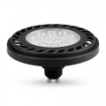 Żarówka AR111 SOFT GU10, 9W, neutralna biała, czarna, klosz ryflowany, 30°