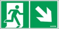Piktogram  strzałka w dół prawo, prawo 150x300